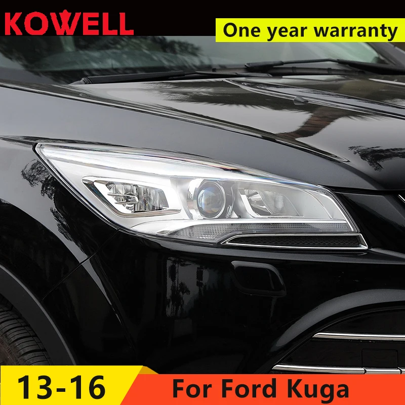 KOWELL автомобильный Стайлинг для Ford Kuga фары 2013- Escape светодиодный фары DRL Биксеноновые линзы Высокий Низкий луч парковка противотуманная фара