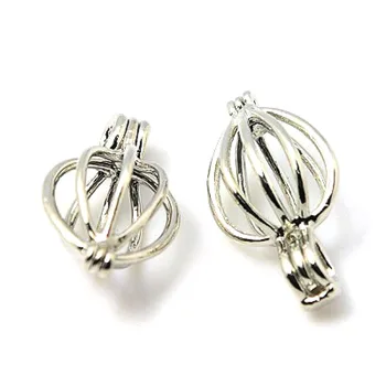 

Brass Cage Pendant, Drop, Nickel Free, about 24mm long, 13mm wide, 1.5mm thick, hole: 3mm