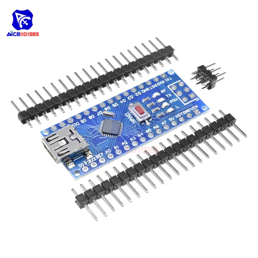 Mini USB CH340 Nano 3,0 ATmega328P ATmega328 плата контроллера для Arduino CH340G MEGA328 Nano V3.0 5 в 16 м модуль драйвера