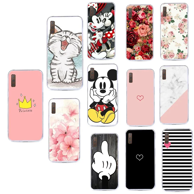 Funda For Samsung Galaxy A7 2018 Case Capa A3 A5 J3 2016 2017 S7 edge S8 S9 Plus S10 e Lite A30 A50 |
