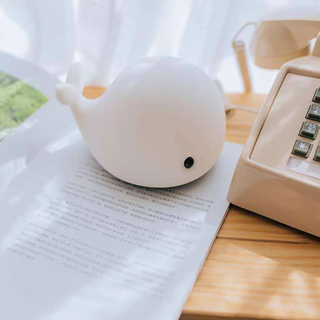  Gift Whale Cartoon Night Light Table Sleeping Lamps Children Christmas Lamp Baby Room LED Night Lig - 32916756692