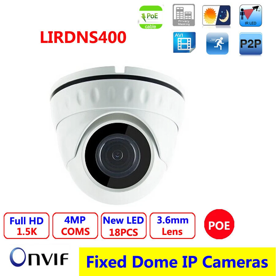 

4MP POE IP camera with SD Card Slot, IR dome 1/3" OV High-resolution CMOS Sensor, ONVIF 2.0,CCTV Camera,P2P/ IR Cut Filter