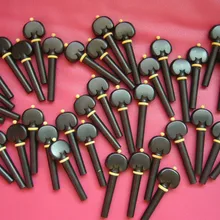 100 шт. Скрипки струны кнопку скрипка из черного дерева, Скрипки колышки