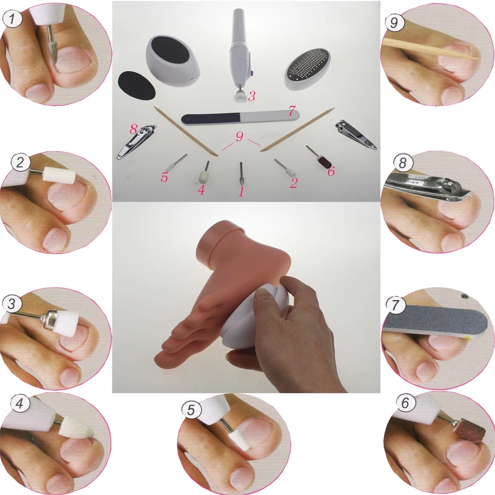 Nails Art Manucure с набором Furadeira педикюр Taladro Электрический маникюрный набор машинка