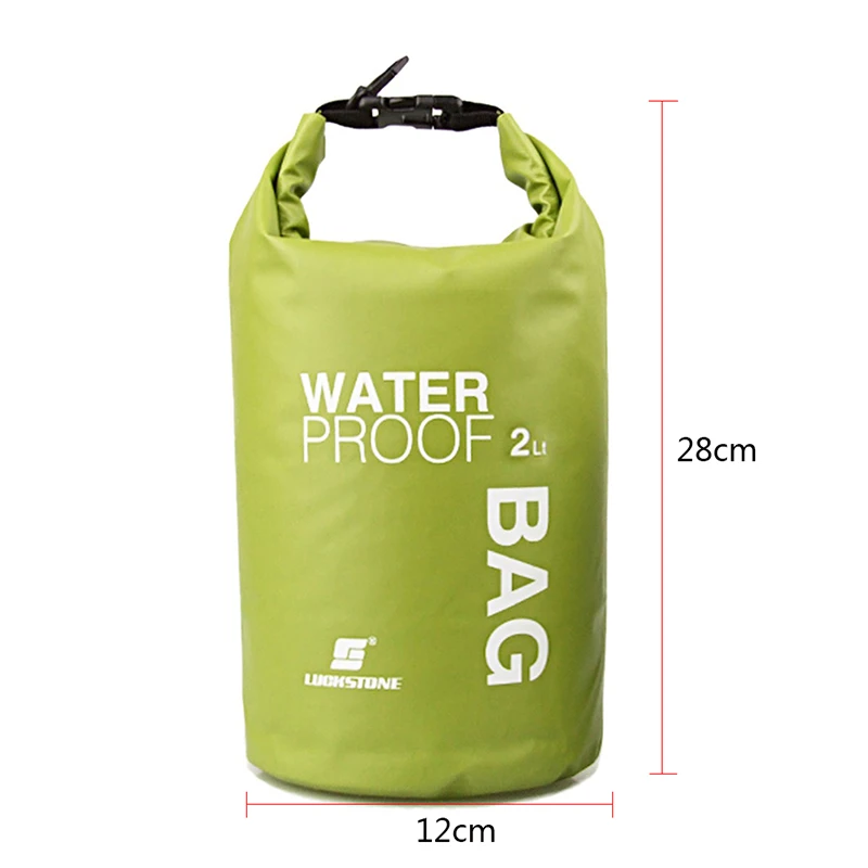 2L Кемпинг Пешие прогулки ПВХ водонепроницаемая сумка сухие мешки для кемпинга путешествия на открытом воздухе ультралегкий плот Сумка водонепроницаемая коробка