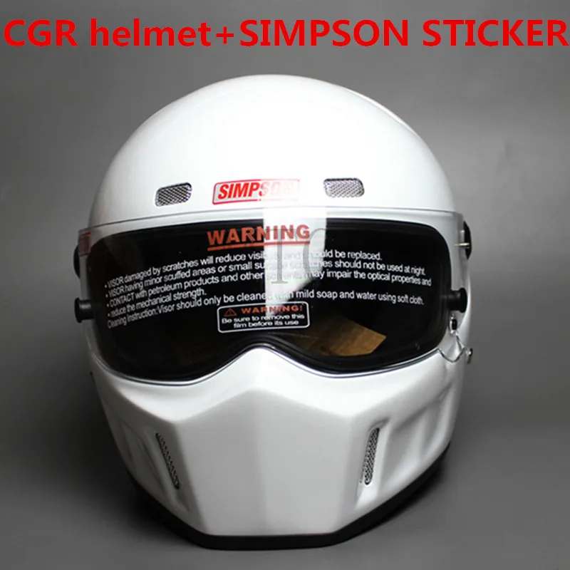 DIY CRG ATV-1 Персонализированная наклейка "Simpson" мотогонок полный шлем F1 Capacete De Moto Riding Cascos Motorrad