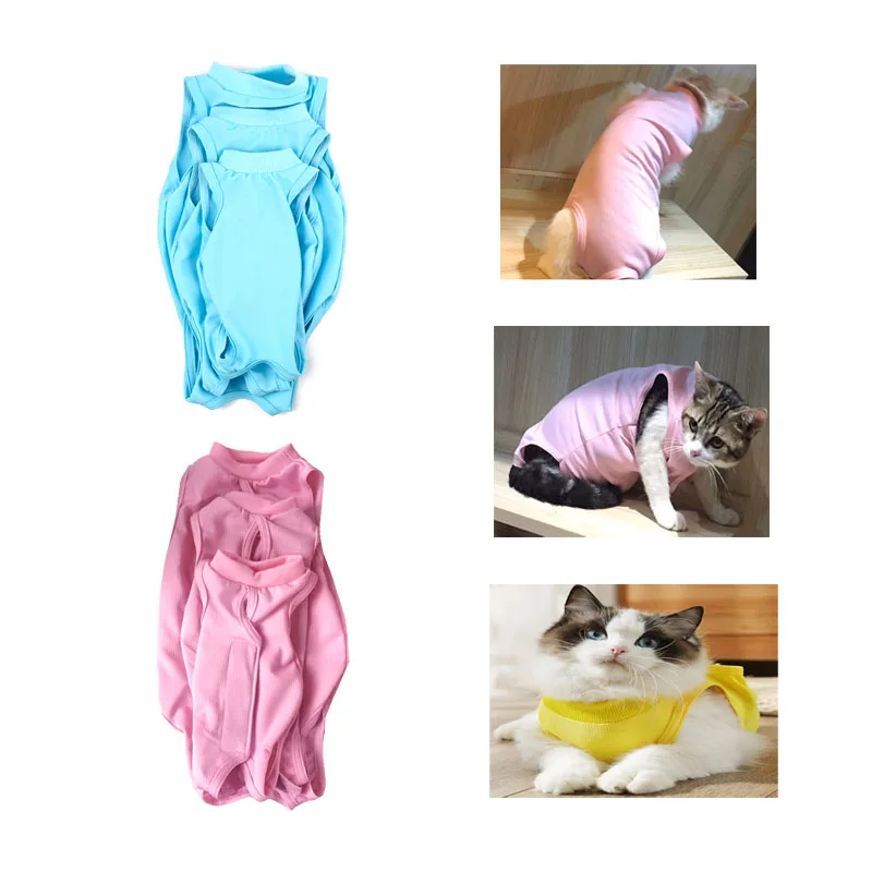 

Cat Professional Surgical Recovery Suit For Abdominal Wounds Skin Diseases for Cats Small Dogs Weaning Home Indoor Pets Clothing