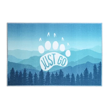 

Europe Creative Fashion Landscape Painting Pattern Washable Non-slip Nylon Short Hair Mat for Hallway Living Room Doormat