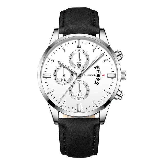 Man Crystal Stainless Steel Sport Analog Quartz Wrist Watch Top Brand Luxury Mens Business Sport Watch relogio masculino USPS -