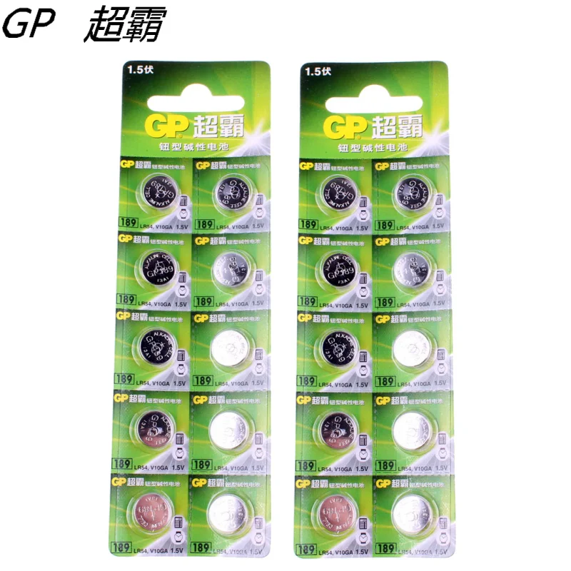 50pcs/lot New Original GP LR54 189 AG10 L1131 SR1130 G10 V10GA 389