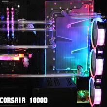 Курган CR1000D-SDB, водные платы для Corsair 1000D чехол, для Intel cpu водоблок и один/двойной GPU здания