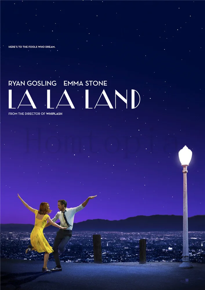 LA LAND кинопостеры с белым покрытием, бумажные принты, настенные наклейки, украшение для дома, искусство для дома, бренд