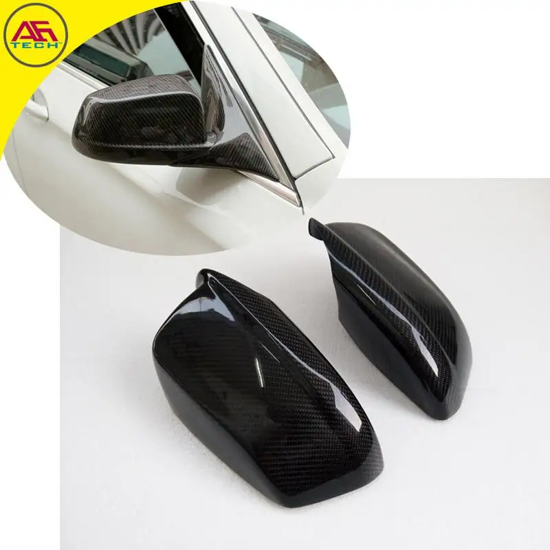 Carbon fiber add on Car side mirrors caps auto rearview mirror covers