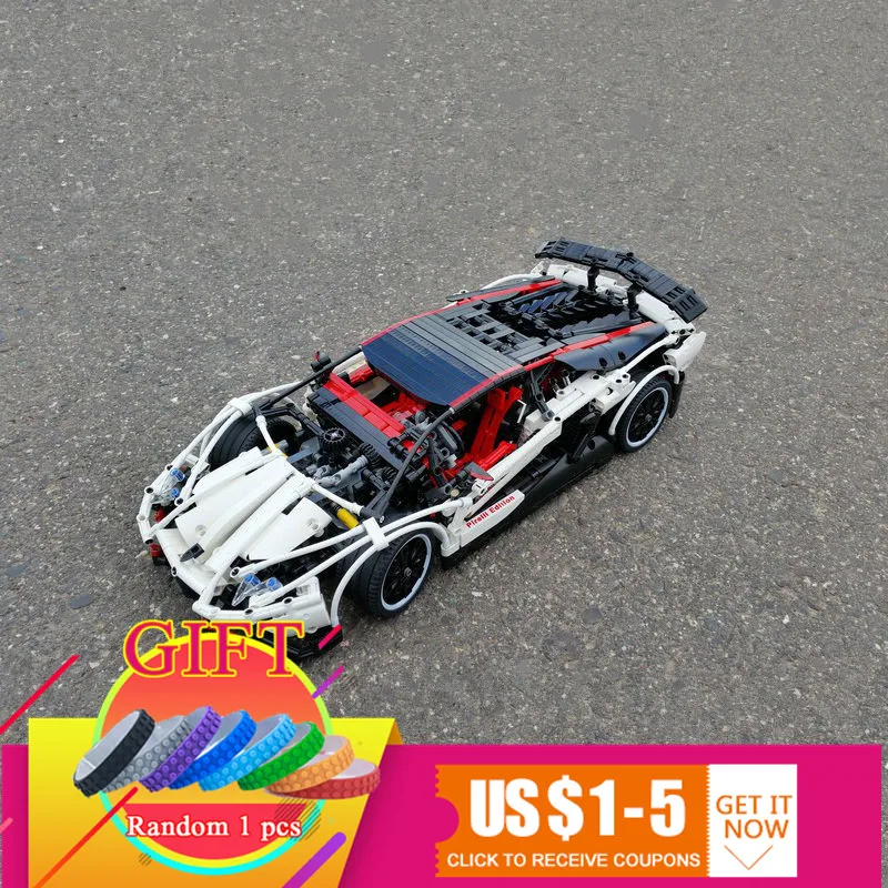 

23006 2838Pcs Genuine MOC Technic Series The Hatchback Type R Set Building Blocks Bricks Educational Toys Boy Gifts Model lepin