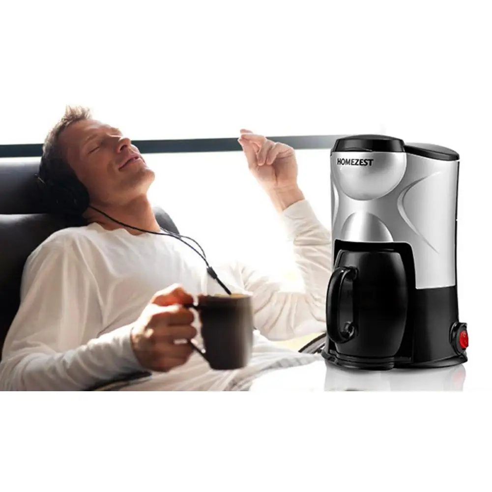 Adoolla 220V Портативная Домашняя автоматическая мини-кофеварка с керамической чашкой