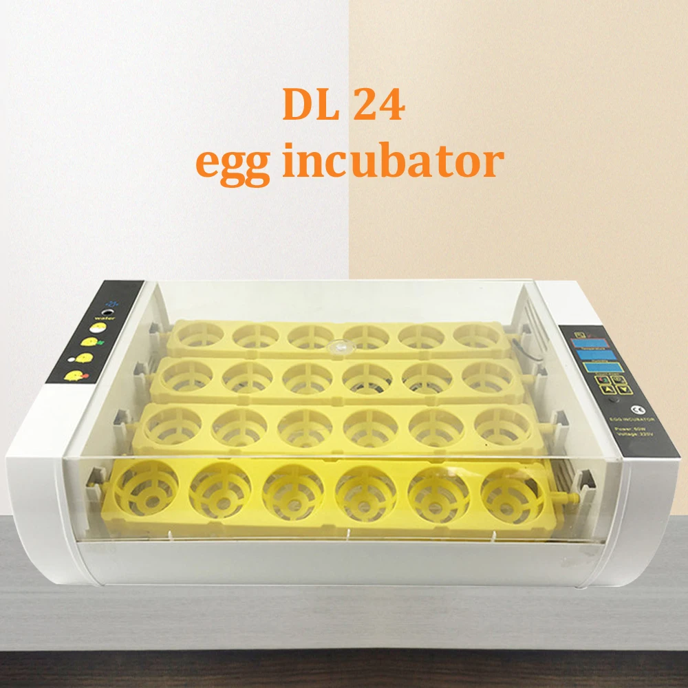 24 Eggs Incubator Full automatic Brooder Hatcher Auto Egg Turning Hatching Machine for Chickens Birds | Дом и сад