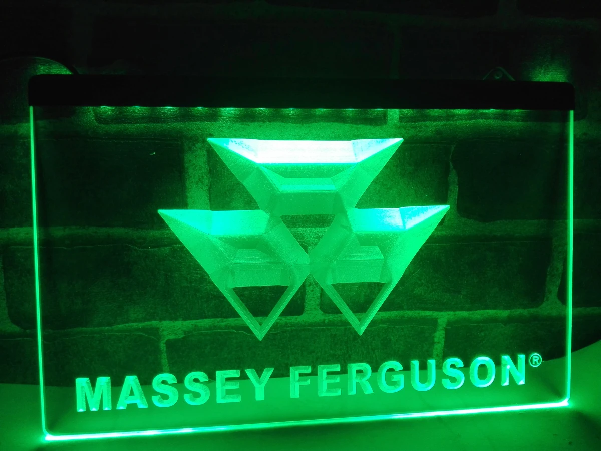 LG187-Massey Ferguson трактор светодиодный неоновый свет вывеска домашний декор ремесла