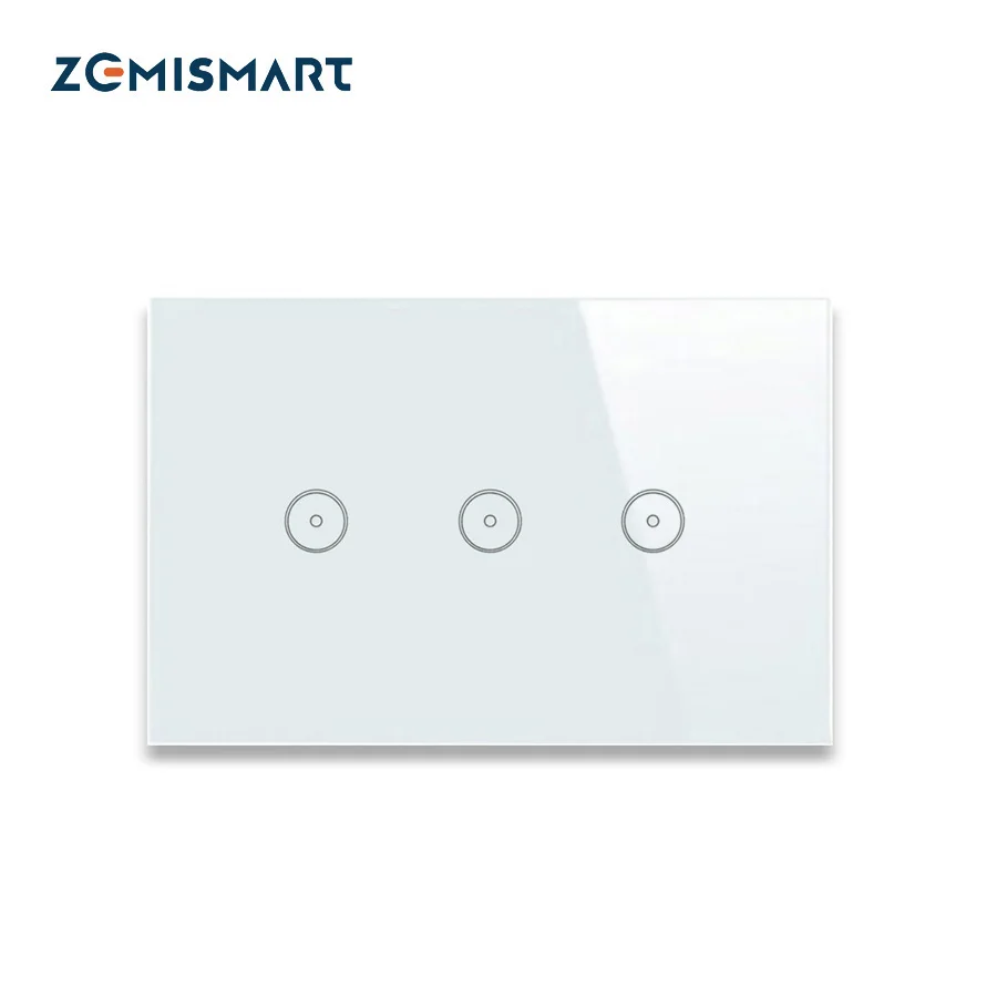 Baratos US AU 1 Gang 2 Gangs 3 Gangs interruptor de pared Wifi trabajo con Alexa directamente Control remoto de casa inteligente Control de Panel de luz a través de la aplicación