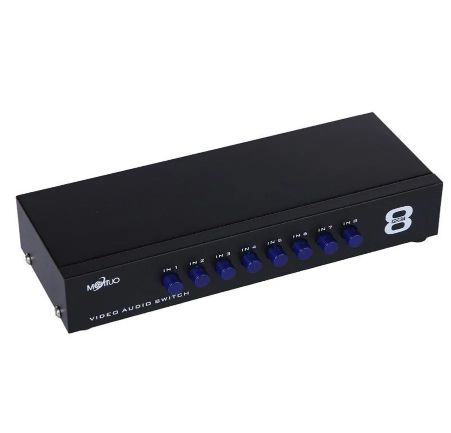 

Selling High Quality 8 PORT AV SWITCH Video Audio Switch 8-in-1-out Sharing Manual Switcher box MT-831AV
