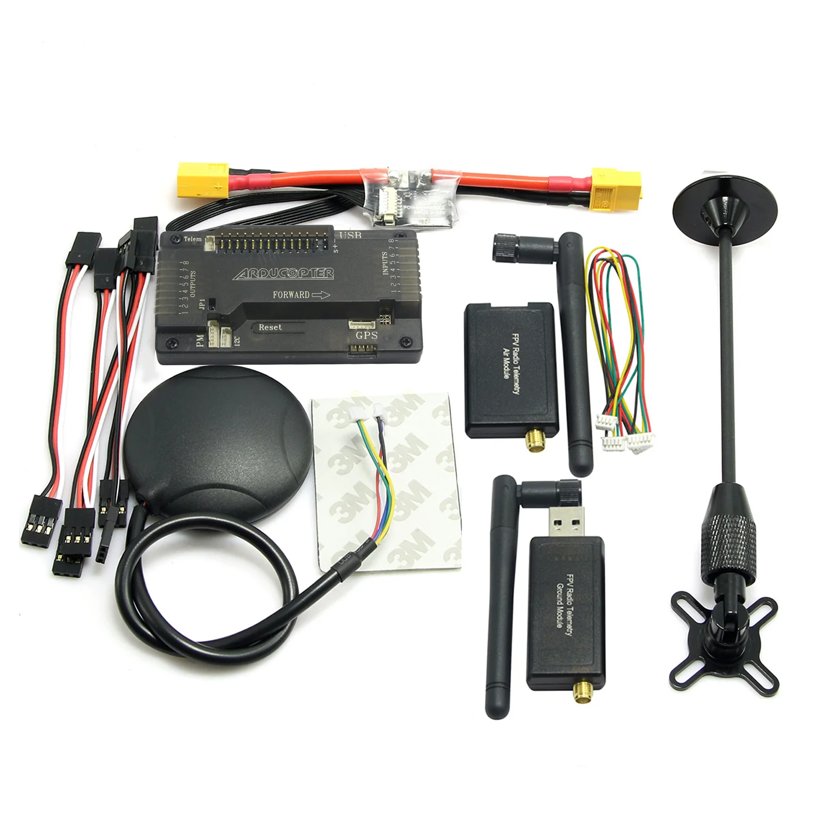 

APM2.8 ArduPilot APM Flight Controller & Ublox 7M GPS & 3DR Telemetry & XT60 Power Module for RC FPV Drone