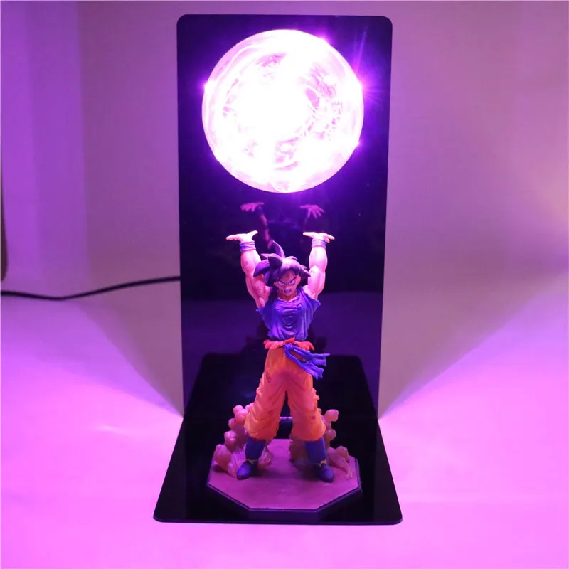 Dragon Ball Z лампа Сон Гоку сила бомбы Luminaria для маленьких детей СВЕТОДИОДНЫЙ Ночник детская прикроватная декоративная настольная лампа - Испускаемый цвет: Розовый