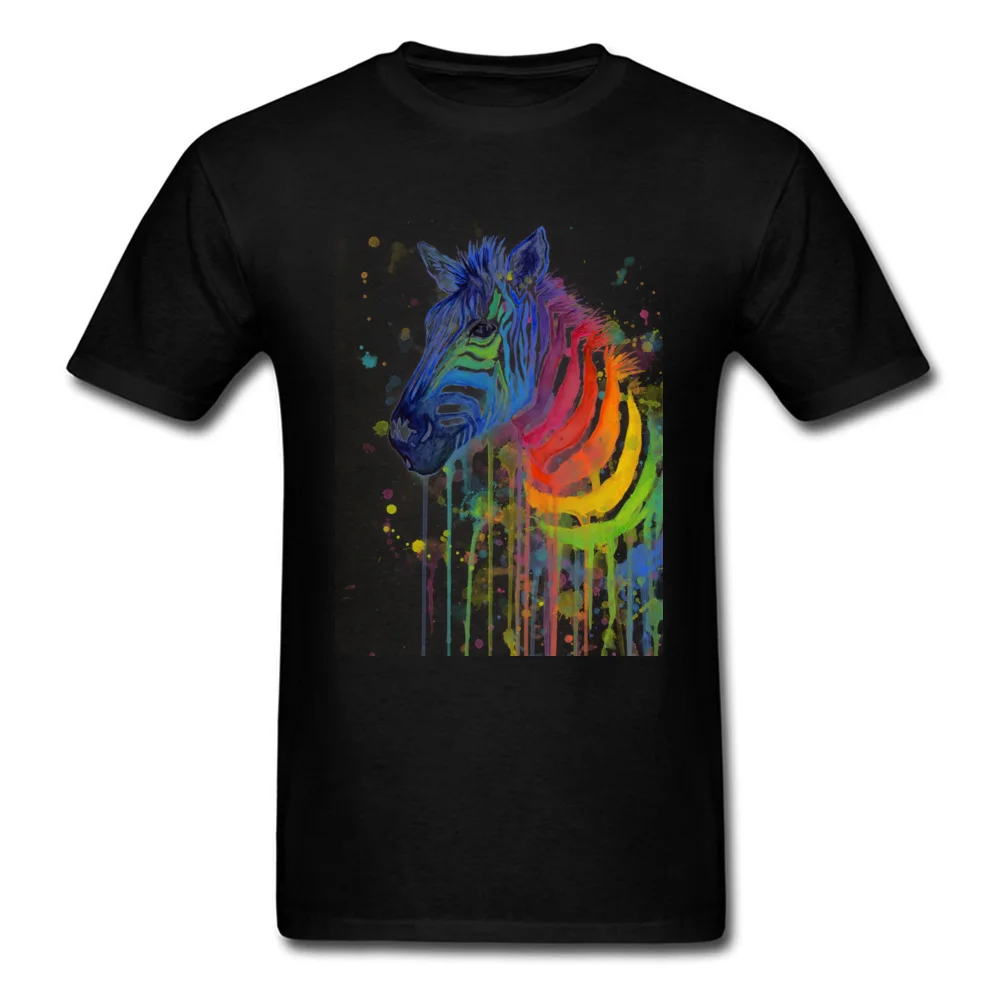 Zebra Rainbow Watercolor - Ode to Fruit Stripes_black