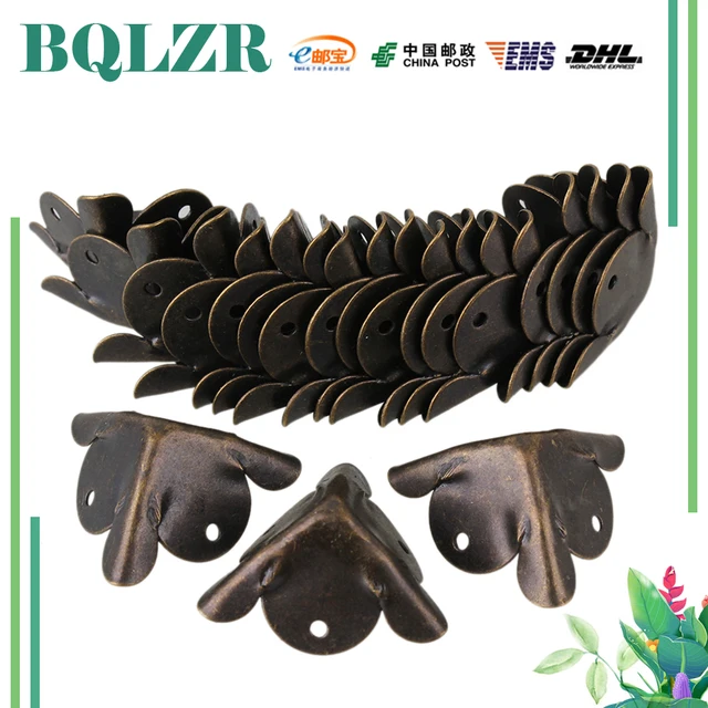 Bqlzr 20 X Antique Decorative Bronzy 19 19mm Metal Table Leg Bqlzr 20 X Antique Decorative Bronzy 19 19mm Metal Table Leg Corner Cover Protector