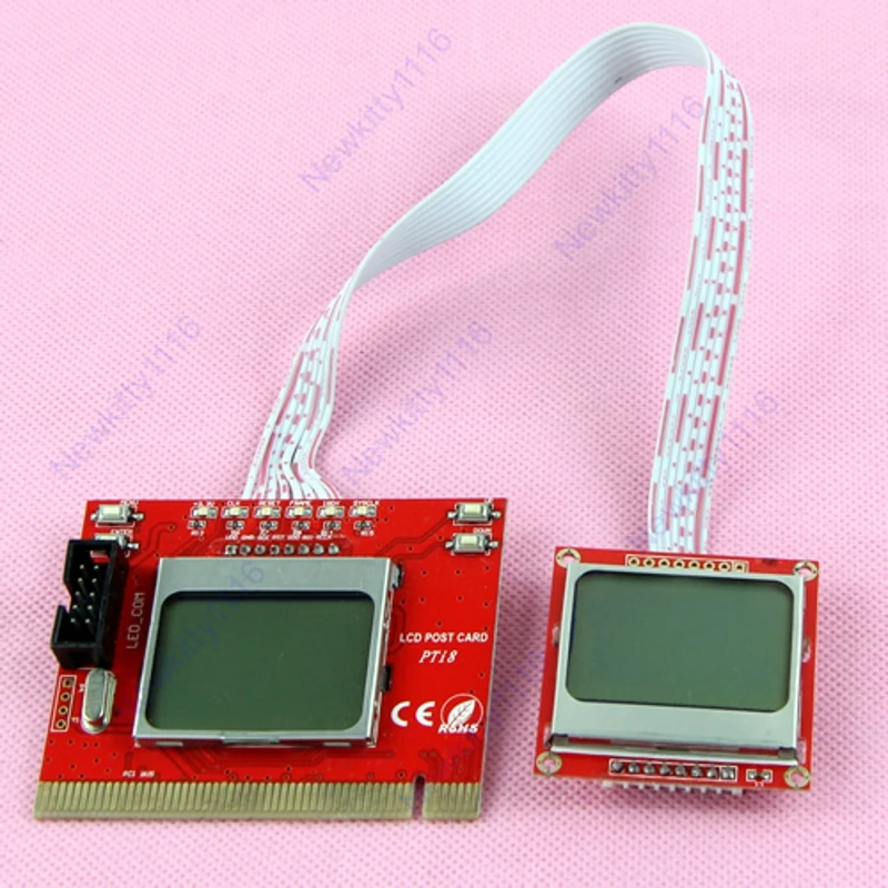 PC Dual lcd Mini PCI-E PCI LPC Диагностический Анализатор Post тестовые отладочные карты