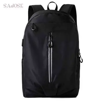 

Backpack Men With USB Oxford School Backpack For Teenage Fashion Men Shoulder Bag Travel Casual Backpacks Male Leisure Rucksack