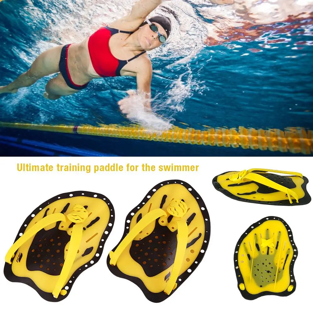 

Professional Adjustable Swimming Paddles Training Silicone Hand Webbed Gloves For Adult Children Beginners