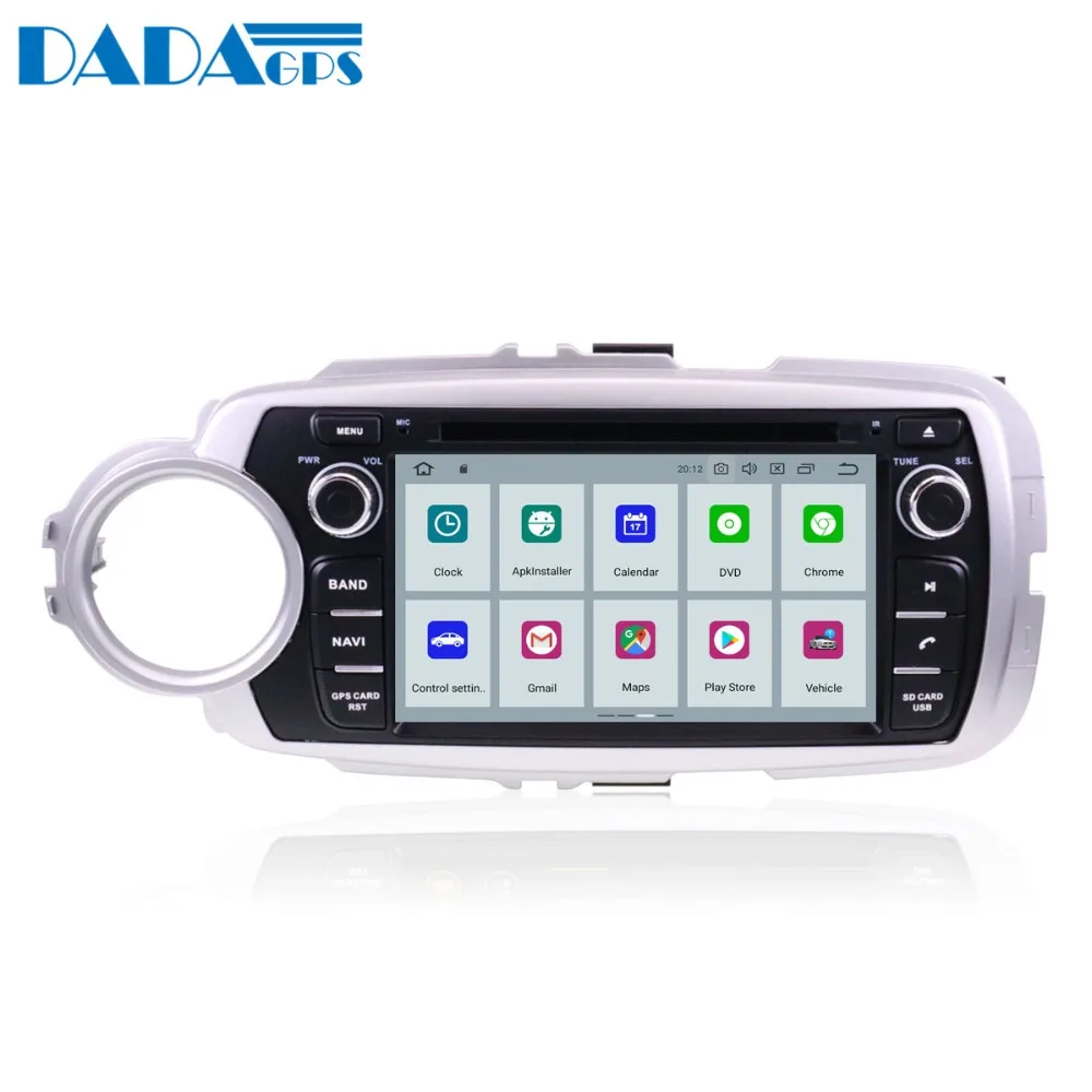 Автомагнитола PX5 мультимедийный DVD плеер с GPS навигацией Android 9 0 4 + 32 ГБ для Toyota Yaris