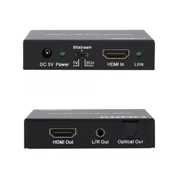 

Audio Cable Cable Audio Line Multi-Functional With HDCP 2.2 HDMI 18Gbps Audio Video Extractor Support 4K EU 100-240V Cable
