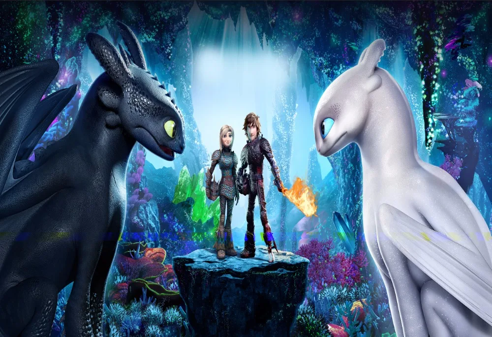 

7x5FT How to Train the Dragon Hidden World Cave Custom Photo Studio Background Backdrop Vinyl 220cm x 150cm