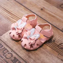MUQGEW Детские Девочки Обувь для малышей младенцев Дети сандалии сладкий элегантный бантом Кристалл обувь для принцессы сандалии для девочки мини Мелисса