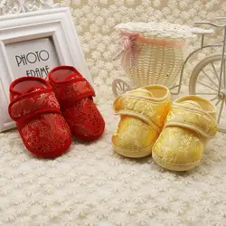 Классический китайский ветер детские мягкие ножные школьные туфли детские обувь для новорожденного Детские Мальчики Девочки Малыш обувь