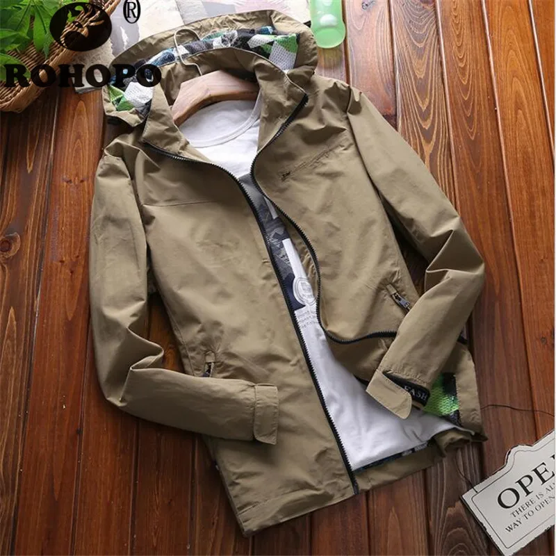 Camouflage Mesh Jacket Windbreaker 2019 Autumn Summer Korean Style Male Hooded Outwear Man Spring Sportswear Brand Coat