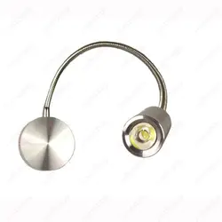 Гибкая труба 3 Вт светодиодный подсветка для фотографий Бра Лампа светильник лампа для чтения кнопка включения/выключения/N шкаф спальня