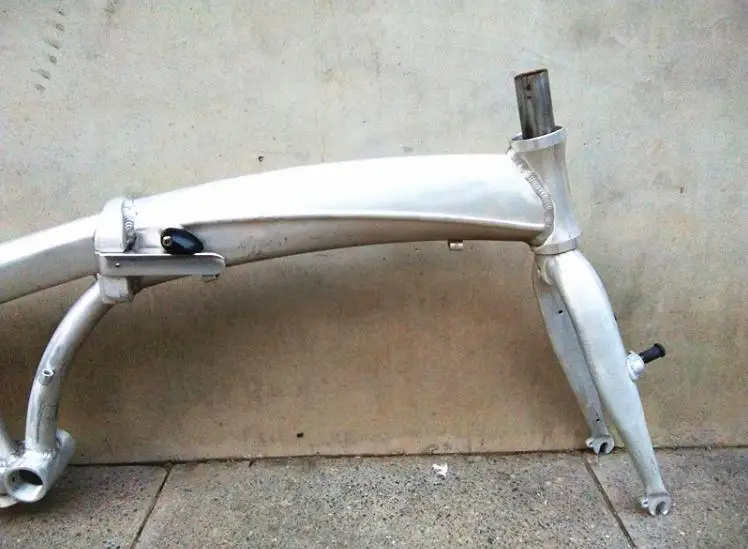 Kalosse складной алюминиевый сплав V тормоза детский велосипед рама велосипед сплав рама, для 20 дюймов колеса