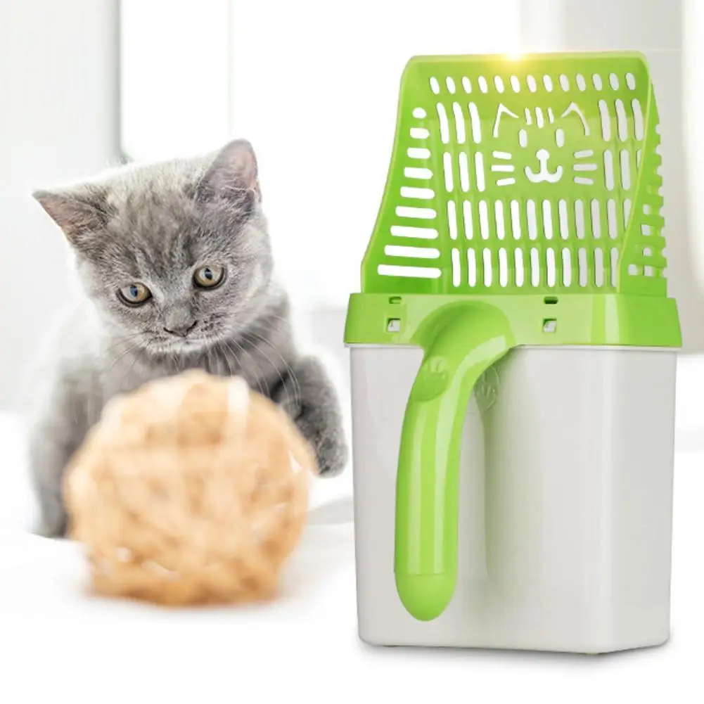 Plastic Pet Sand Shovel Poop Scooper Toilet Cleaning Tool Cat Litter