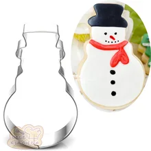 10 шт. Рождественский Снеговик металлический резак для печенья выпечки кексы Рождественский Декор форма для печенья помадка инструменты для украшения торта