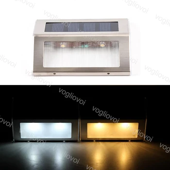 

Vogliovoi Solar Led Outdoor Lightis 2LED 3LED Stainless Steel Garden Lamp Waterproof Outdoor Landscape Lawn Wall Solar Lights