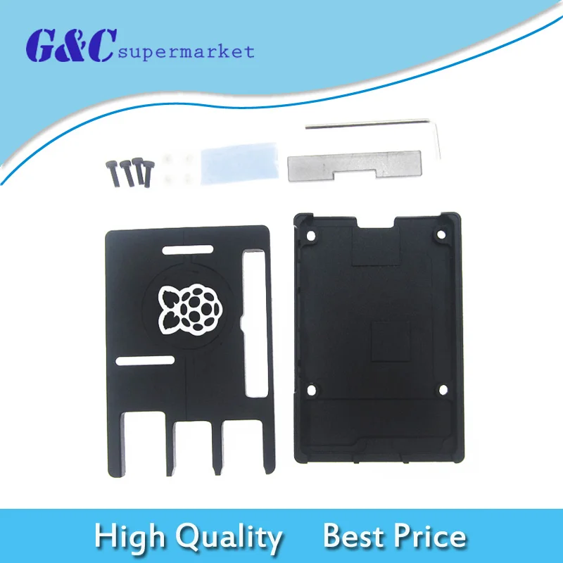 Raspberry Pi 3 Model B Ultra-thin Aluminum Alloy CNC Case Plastic Box Closed Cover Shell for Raspberry Pi 3B+/2