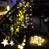 SICCSAEE LED Star Fairy Garland String Lights Novelty New Year Wedding Home Indoor Decoration Wishing Stars Curtain String Light ► Photo 3/6