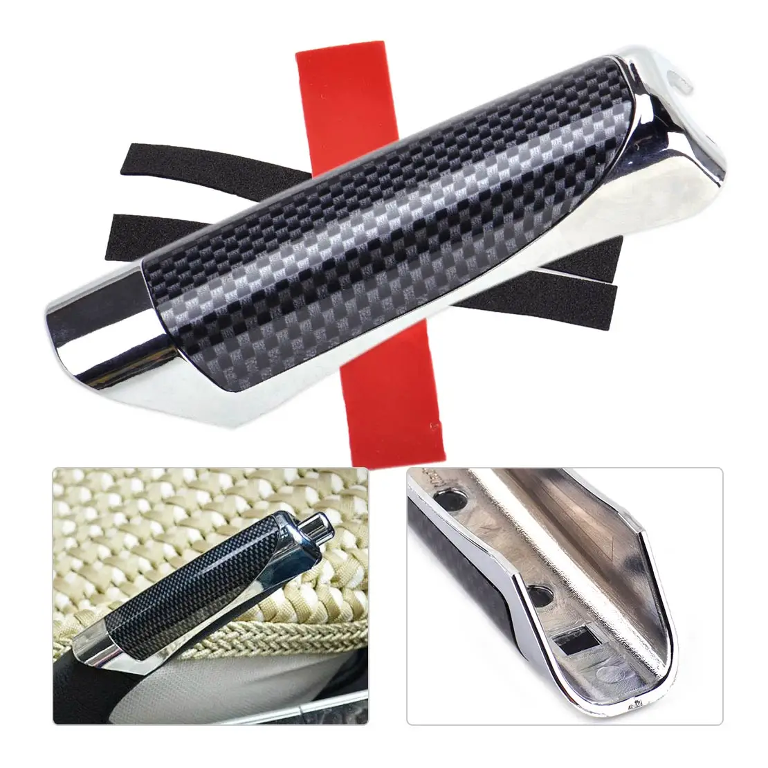 

CITALL Carbon Fiber Style Car Auto Hand Brake Handle Cover Protector Decor Acc for Ford Mercedes VW BMW Mazda Kia Honda Suzuki