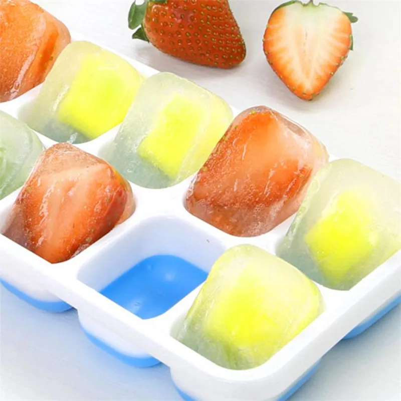 14 сетки летняя форма для льда лоток пластиковый аппарат для приготовления мороженого коробка фруктового желе Форма с крышкой Гибкая Форма плиты Прямая поставка