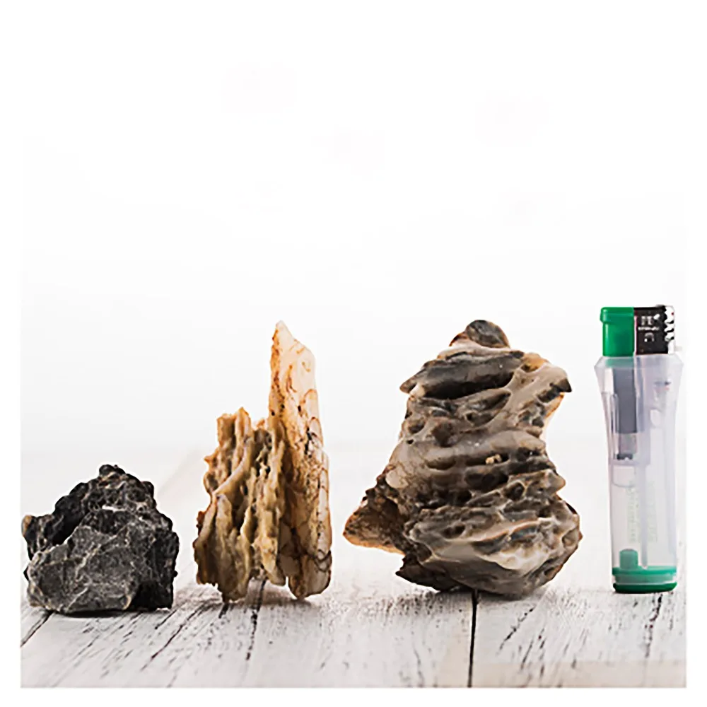 

Aquarium fish tank water grass mud matrix wind erosion stone Kistler Gobi nature attached rockery bonsai garden potted ornaments