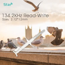 20 штук) 134,2 кГц EM4305 fdx-b 2,12*12 мм инъекционные животных rfid микрочипы с шприц, одноразовый животный микрочип инжектор