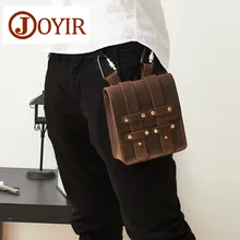 JOYIR100% натуральная кожа Мужские поясные сумки Ретро Маленькая кожаная поясная сумка мужская