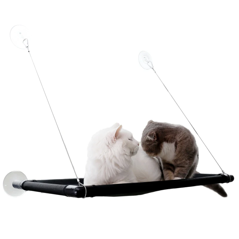 

WHISM Suction Cup Cat Hammock Window Mounted Bed Sofa Mat Comfortable Pet Sunbathing Cushion Sucker Pet Hanging Perch Shelf Seat