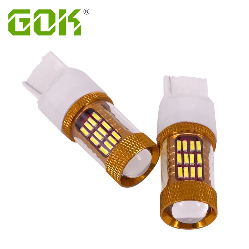 2шт T20 7443 7440 4014 чип светодиодный 60 SMD W21/5 Вт 30 Автомобильный сигнальная Поворотная